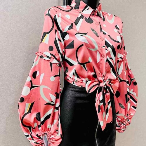 ITALY DÁMSKA BLUZKA OVERSIZE CASUAL VZOROVANA 18016ELLE 11 1130390 z 1