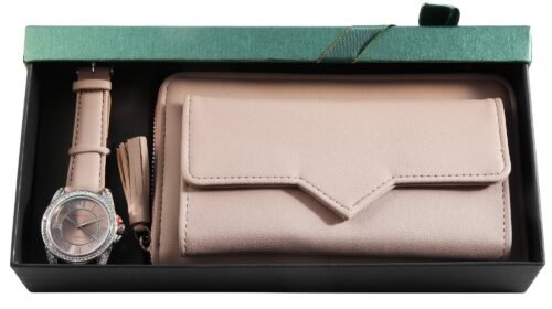 Hodinky darčekový set módny peňaženka taška - Image 2
