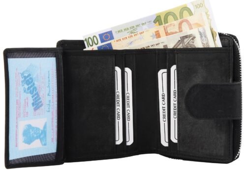 Peňaženka unisex luxusná kožená Verrelli praktická RFID LV0078 - Image 6
