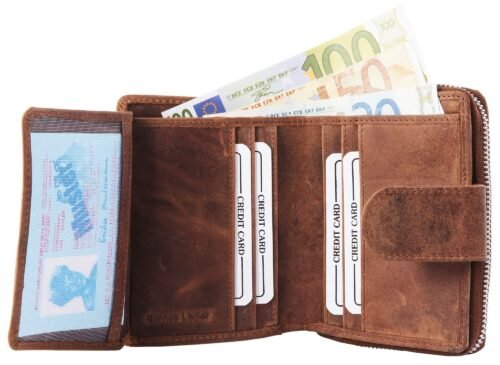 Peňaženka unisex luxusná kožená Verrelli praktická RFID LV0078 - Image 3
