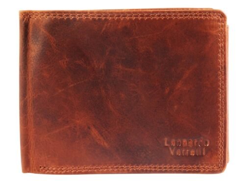 Peňaženka pánska kožená Verrelli prešívaná RFID LV0133 - Image 4