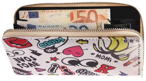 Peňaženka dámska Fashion patch zips SG550 biela - Image 4