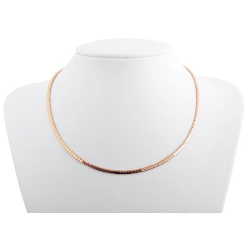 Omega Choker Nerezová oceľ pokovovaná iónom Rose Gold