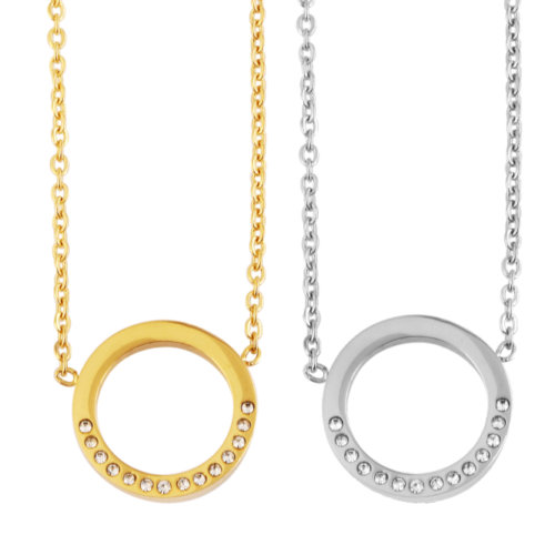 Privesok s retiazkou Circle oceľ crystal 5020191 SG650
