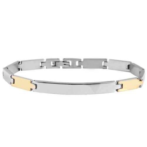 Náramok unisex pánsky oceľ bicolor 503-359SG600
