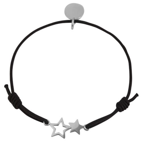 Náramok šnúrka Stars oceľ módny fashion AK1771SG - Image 2