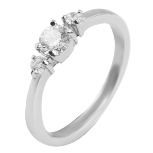 PRSTEŇ oceľ fashion dámsky crystal AK1662SG strieborny