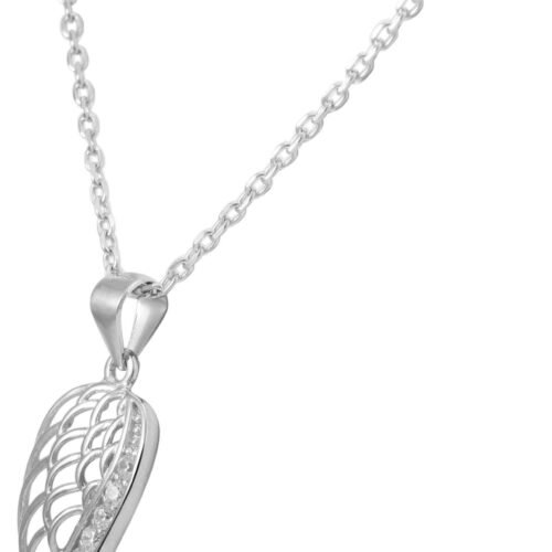 Alternative view of Prívesok Leaf mini striebro 925 crystal 531006SG strieborná