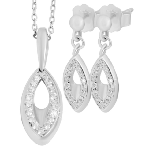 STRIEBRO Set Privesok Nausnice Elegant 5360031