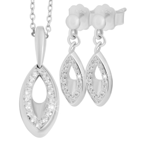 STRIEBRO Set Privesok Nausnice Elegant 5360031