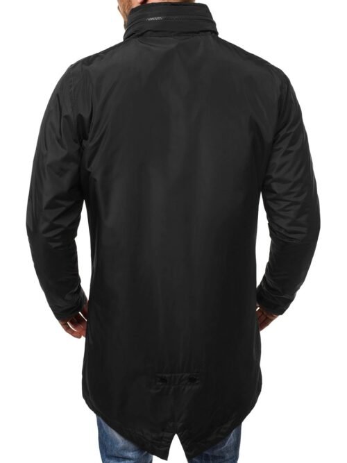 Pánska bunda mid size 5684SW black prechodna - Image 3