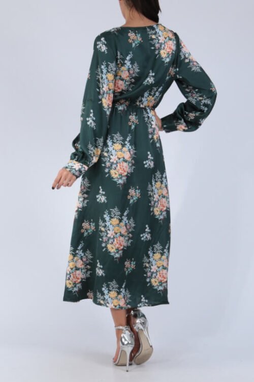 Dámske šaty maxi dlhé letne farebne L189kilove green - Image 3