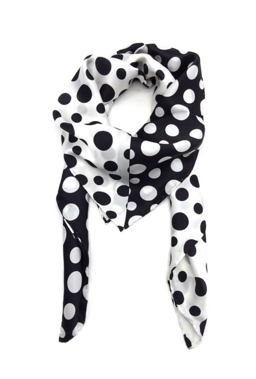 PARIS Dámska hodvábna šatka luxusná dots BO614 bicolor - Image 2