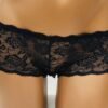 Dámske nohavičky sexi remienky Belle80314 čierne