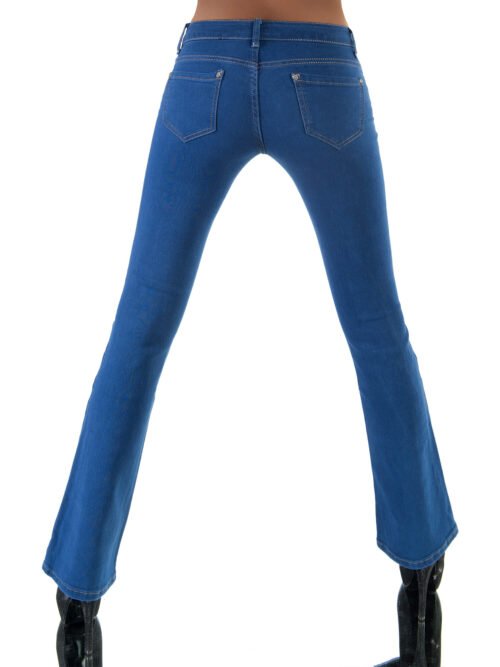 Bootcut rifle fashion zvonove nohavice 067 denim blue - Image 2
