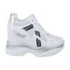 Dámske tenisky sneakers hightop platforma 99032SW biela