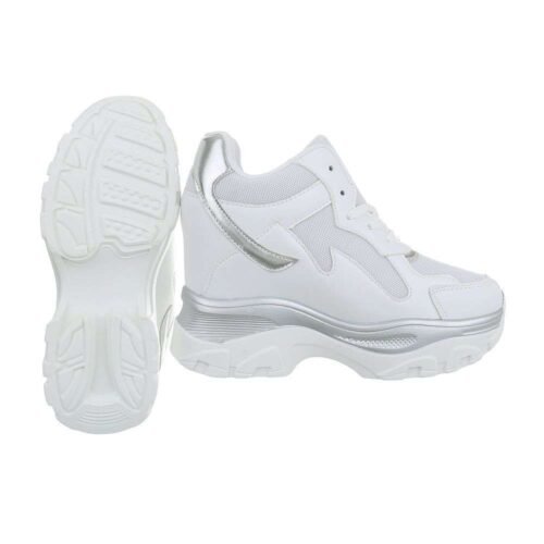 Dámske tenisky sneakers hightop platforma 99032SW biela - Image 3