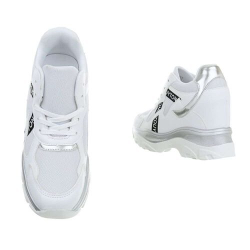 Dámske tenisky sneakers hightop platforma 99032SW biela - Image 2