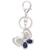 Kľúčenka prívesok Motýľ butterfly blue crystal A270 strieborná