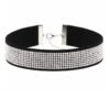 Náhrdelník choker Velvet crystal 20mm