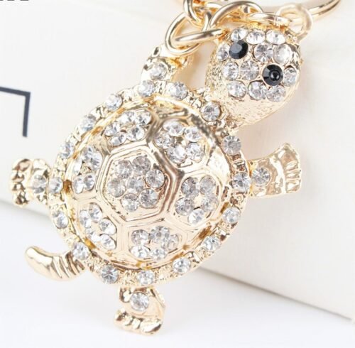 Prívesok na kľúče Korytnačka gold crystal - Image 4