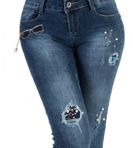 Dámske exkluzivne rifle eyeglass fashion skinny 3005 denim