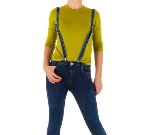 Dámske slim traky rifle fashion skinny 3d80 denim