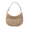 MICHAEL KORS kabelka Lillian Leather Small crossbody Beige Ebony