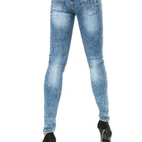 Alternative view of Dámske exkluzivne rifle ripped fashion skinny 1055 denim