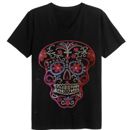 mB tričko pánske Skull Color crystal