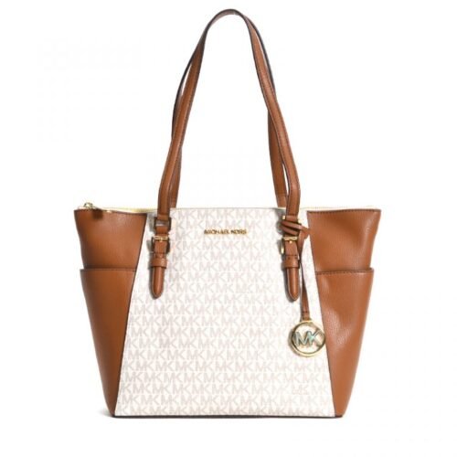 MICHAEL KORS Kabelka Michael Kors Charlotte large logo vanilla