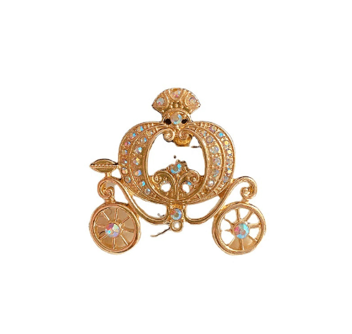 Brošňa mini Pumpkin exclusive crystal A400 champagne