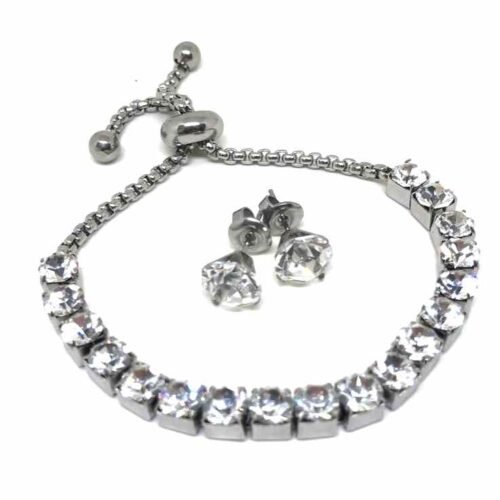 Set náramok náušnice oceľ crystal 5120113SG800 5 farieb - Image 6