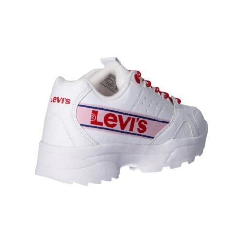 Sports shoes woman LEVIS VSOH0051S SOHO 0079 WHITE RED 2