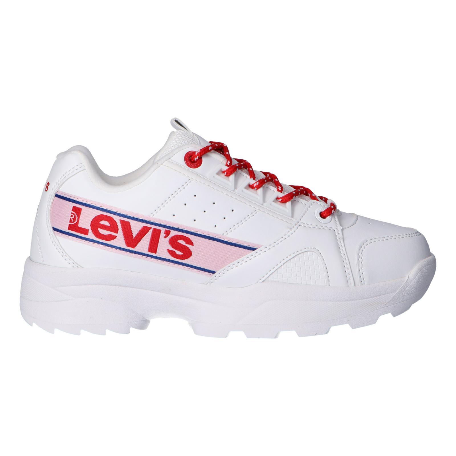 Sports shoes woman LEVIS VSOH0051S SOHO 0079 WHITE RED multibella