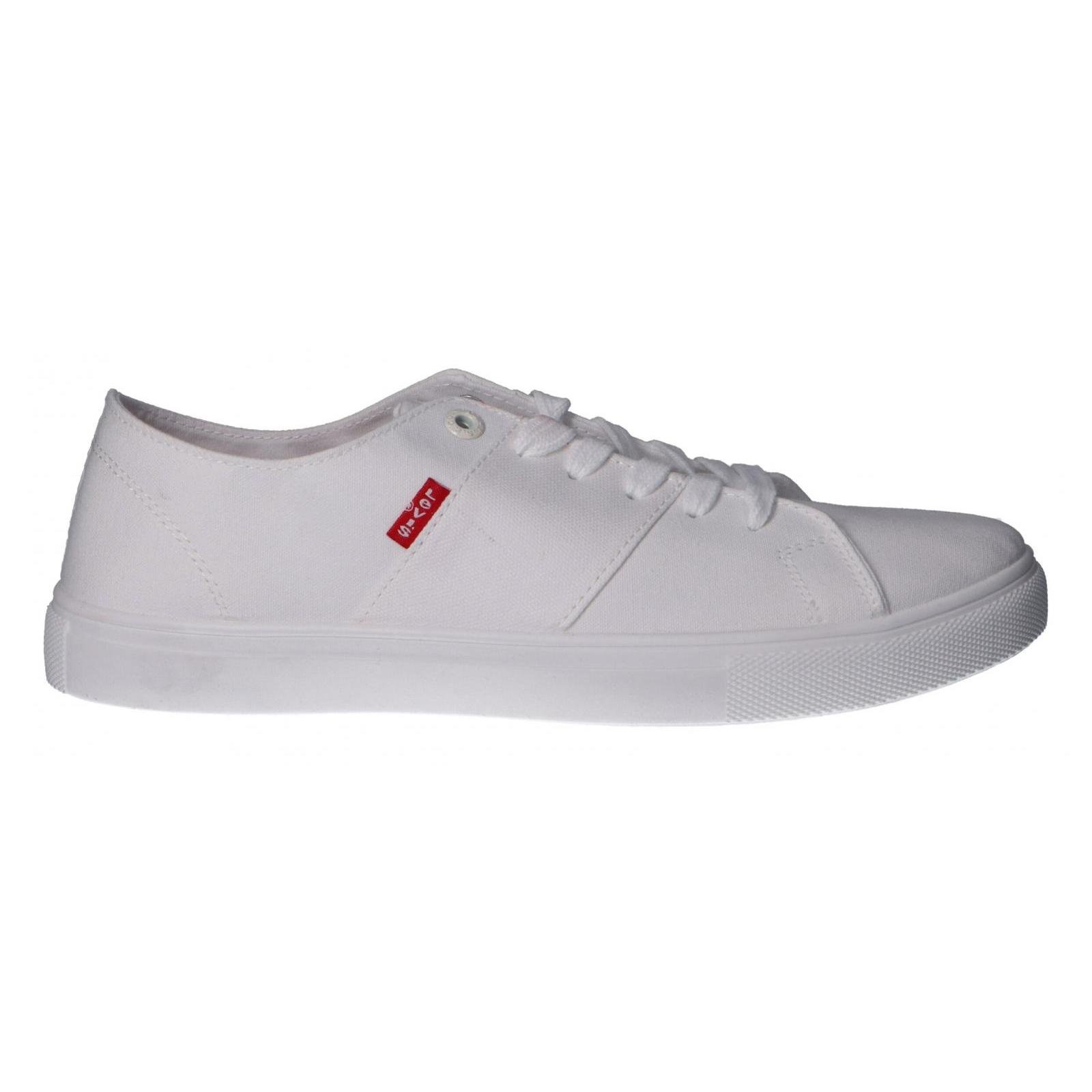 LEVIS biele tenisky pánske 231552 Pillsbury white tramky | multibella