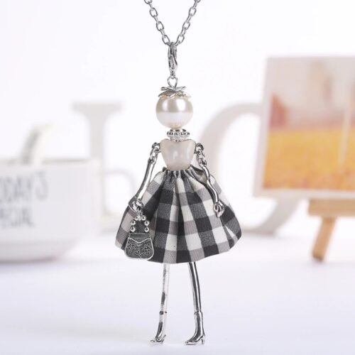 Prívesok Bábika Casual mix A200 silver s retiazkou - Image 2