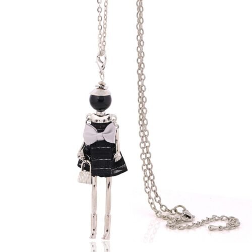 Prívesok Bábika Mašlička mini bow 220 black
