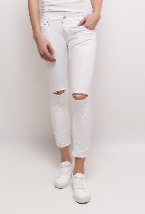Dámske jeansy rifle slim skinny 850SW biele white - Image 3