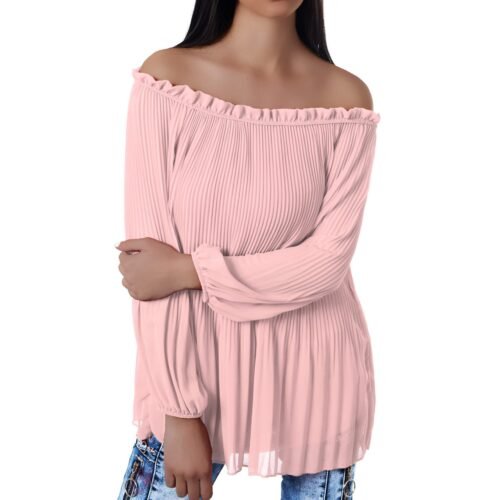 Oversize blúzka tunika plisovaná 5 farieb 9350