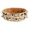 Náramok metalický s krištáľom Rock studs 0226SG
