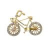 Brošňa Bicykel zlatý crystal 200