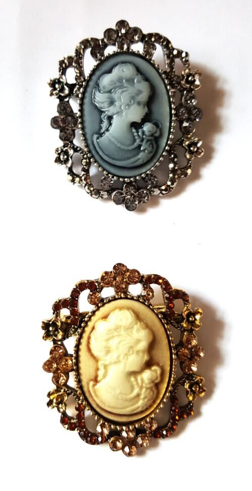 Brošňa Antique Cameo crystal 230 - Image 4