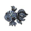 Brošňa Rybka Cobalt mini crystal 160
