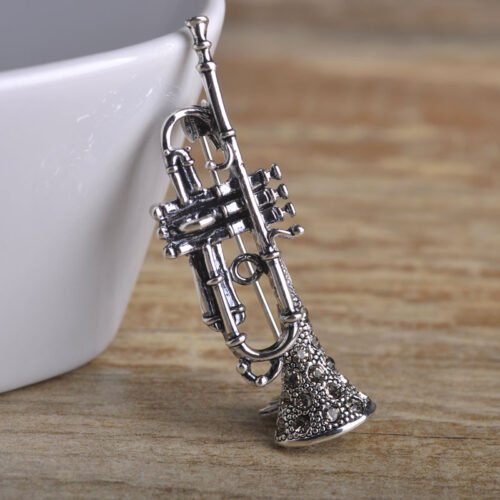 Brošňa Trubka silver crystal 350 - Image 3