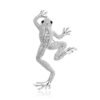 Brošňa Nature žabka žaba frog crystal A220 strieborná