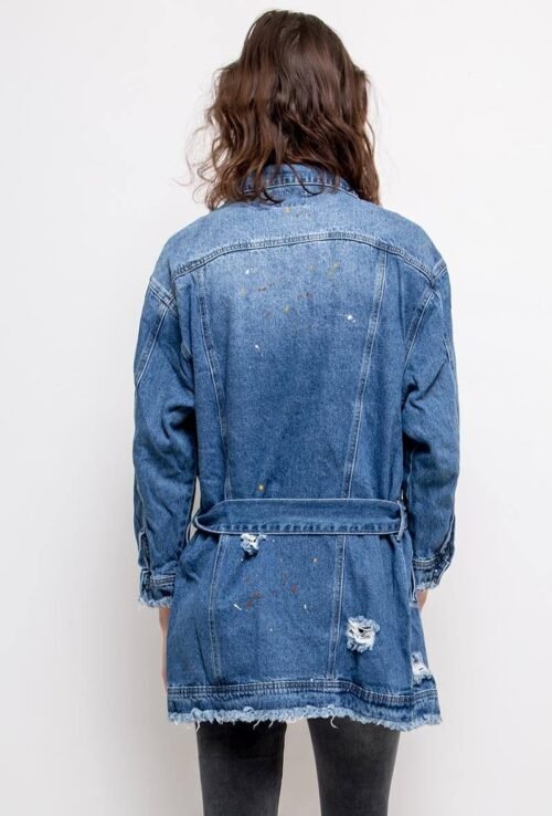 Dámska riflova bunda jeans bedrova 137SW denim blue - Image 3