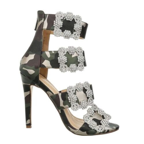 Dámske exkluzívne sandále boheme camouflage