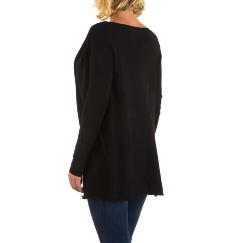 Dámsky pulover cardigan oversize casual 3240LSW900 čierny - Image 3