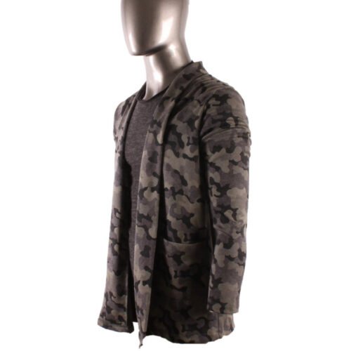 Pánsky military cardigan sveter army green 110 - Image 2